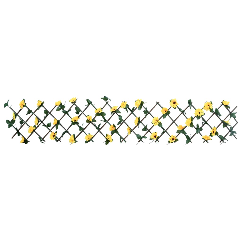 vidaXL Treillis de lierre artificiel extensible jaune 180x20 cm