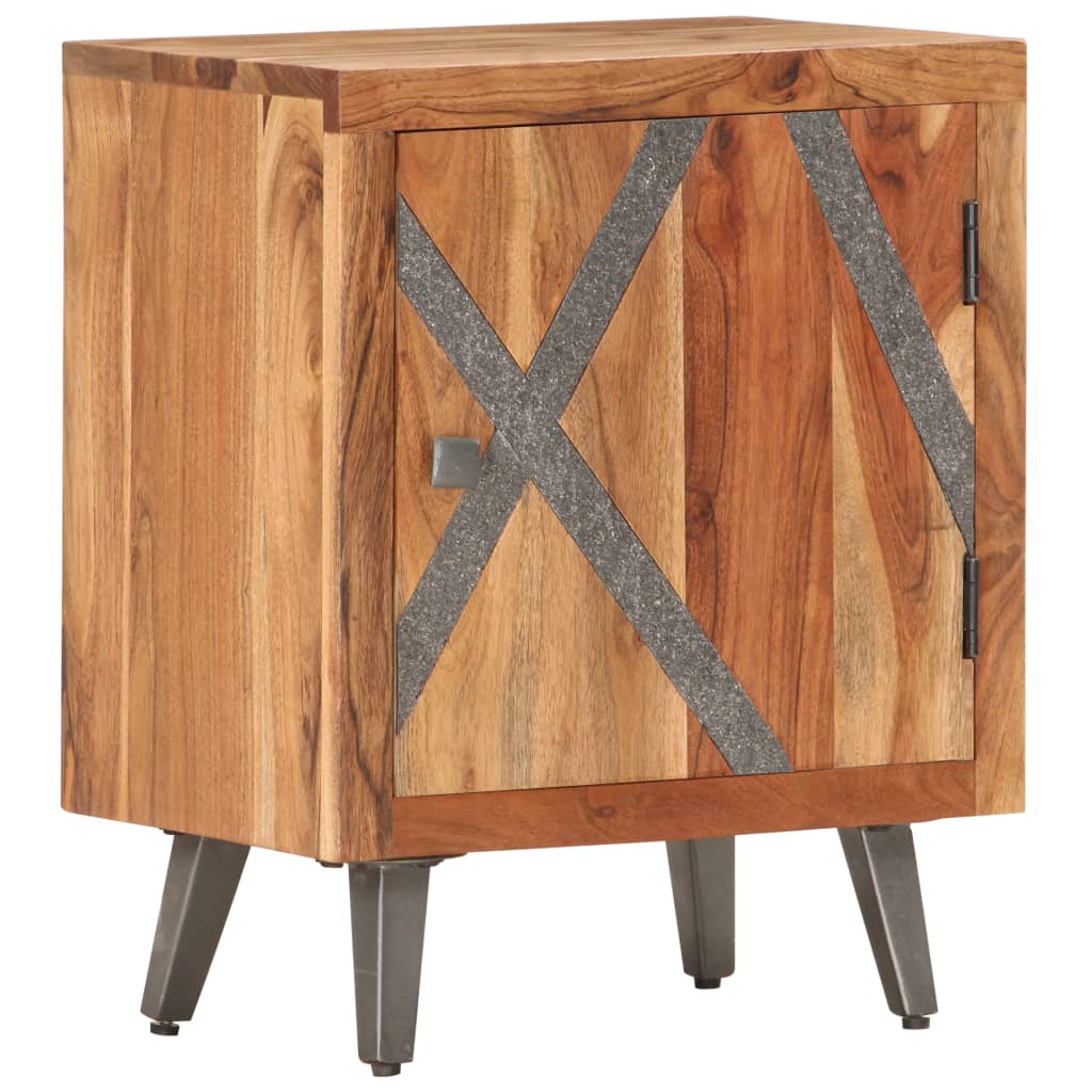 vidaXL Table de chevet 40x30x50 cm Bois d'acacia massif