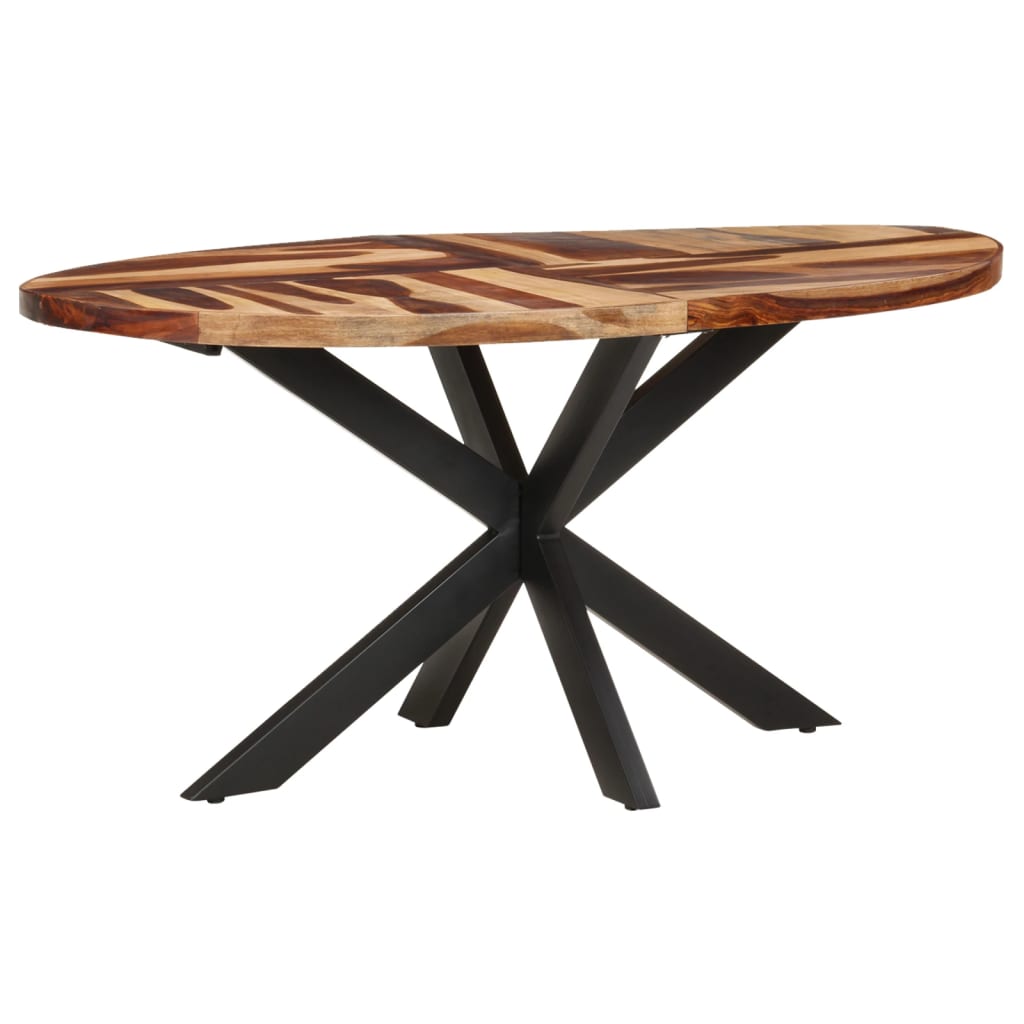 vidaXL Table à manger 160x90x75cm Bois solide d'acacia