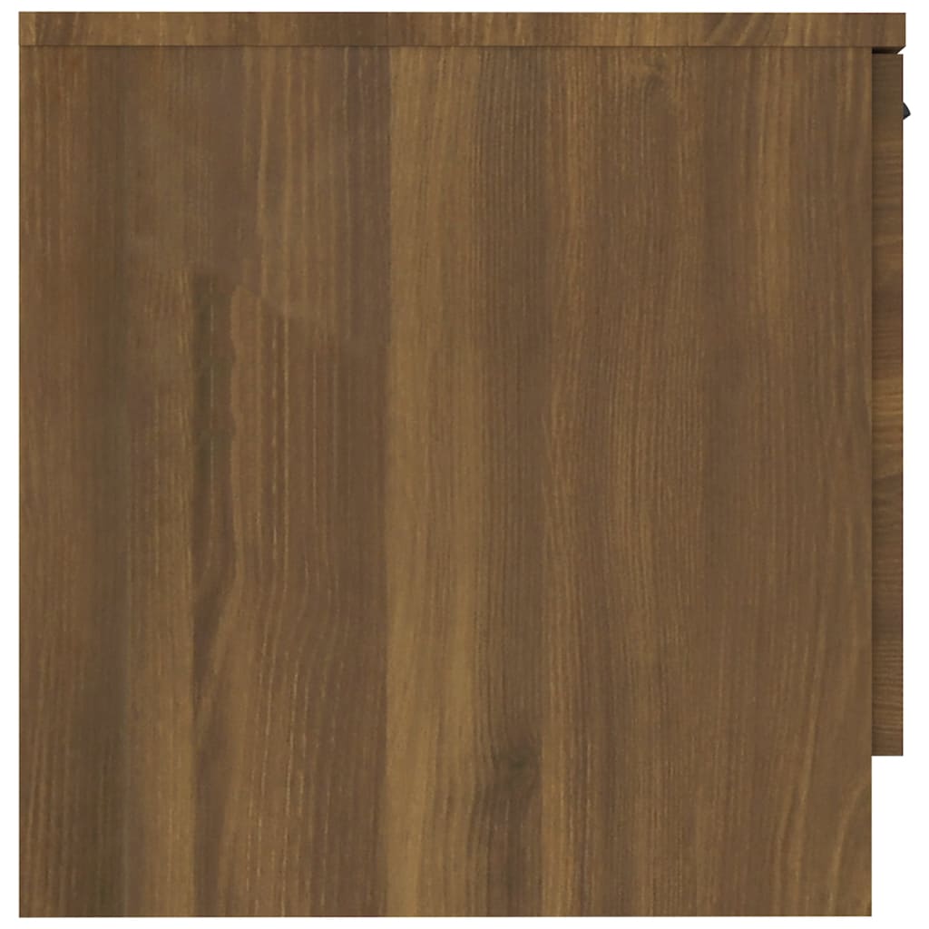 vidaXL Table de chevet Chêne marron 40x39x40 cm