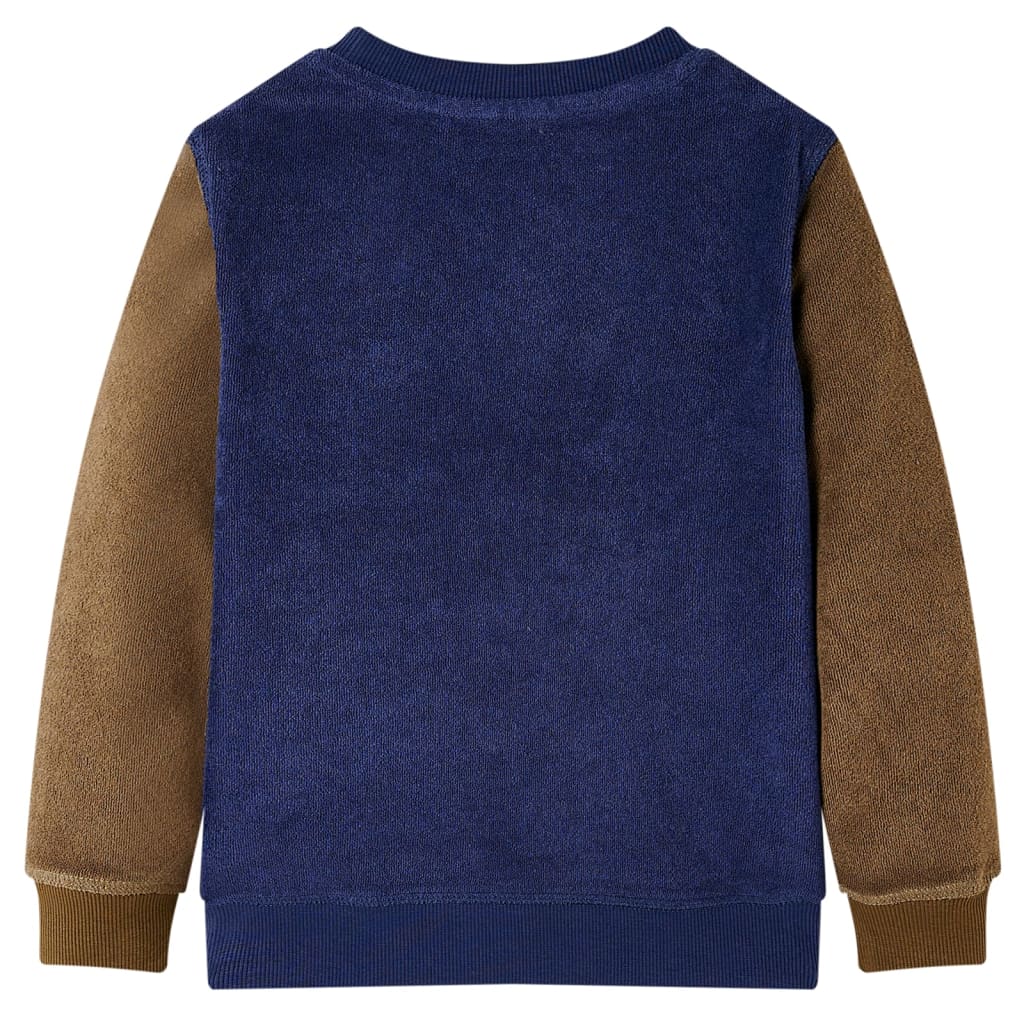 Sweatshirt pour enfants bleu marine foncé 92