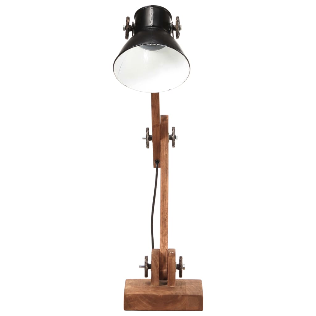 vidaXL Lampe de bureau industrielle Noir Rond 58x18x90 cm E27