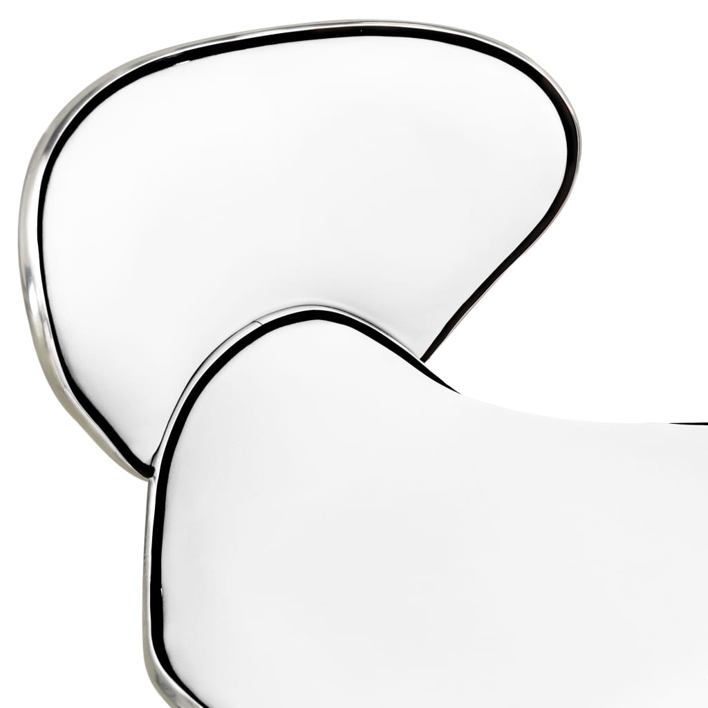 vidaXL Chaise de bureau Blanc Similicuir