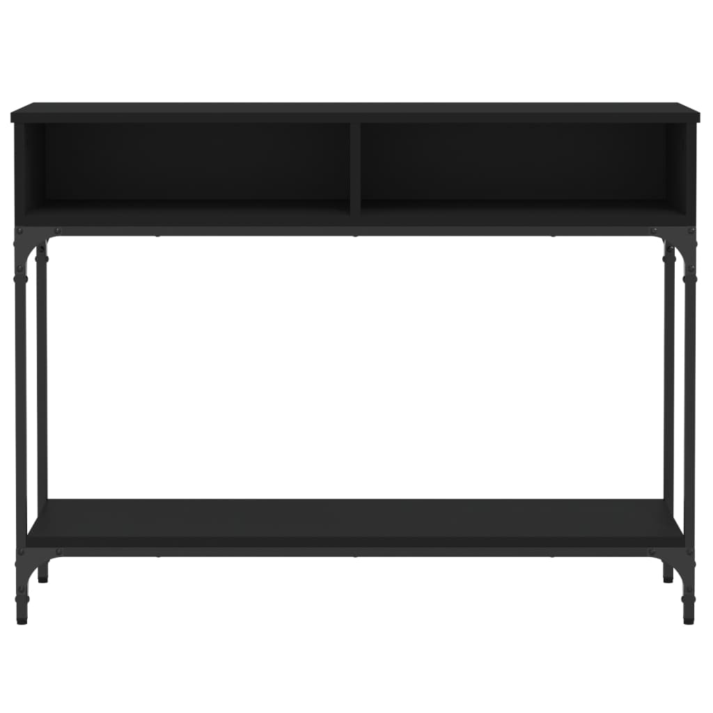vidaXL Table console noir 100x30,5x75 cm bois d'ingénierie