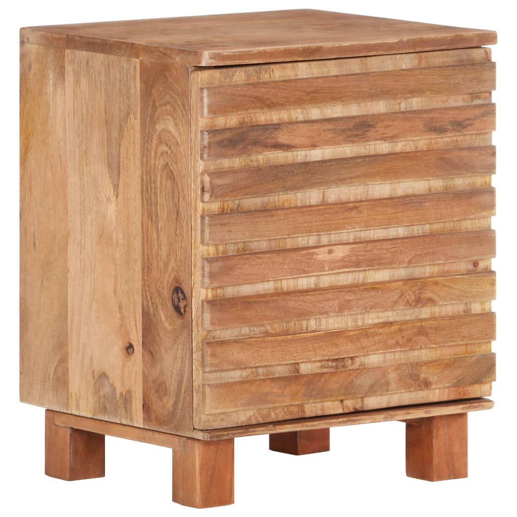 vidaXL Table de chevet 40x35x51 cm Bois de manguier solide