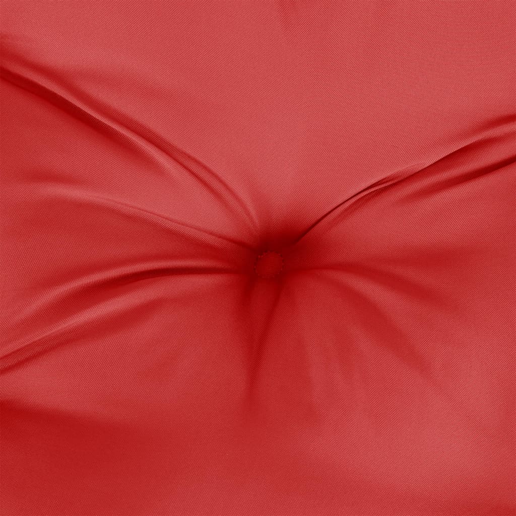 vidaXL Coussin rond rouge Ø 60 x11 cm tissu oxford