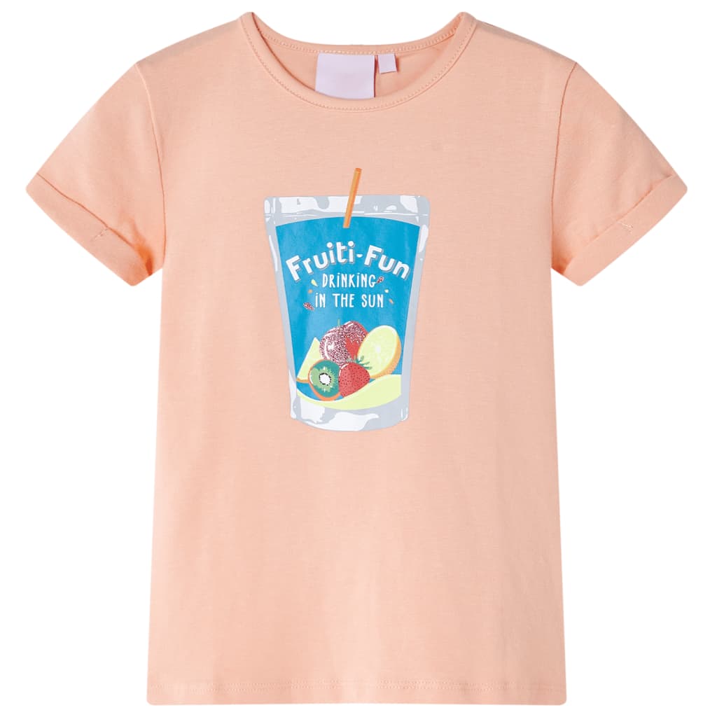 T-shirt pour enfants orange clair 104