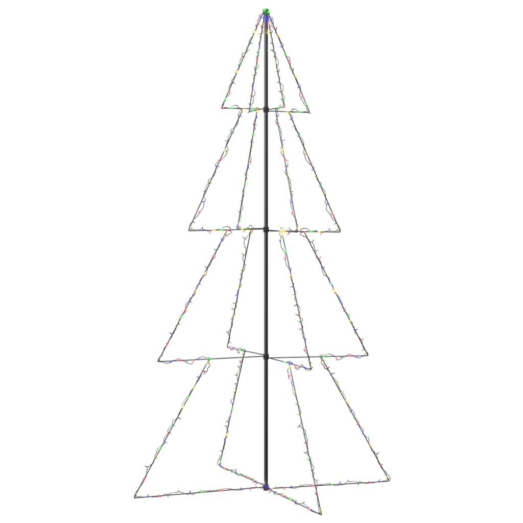 vidaXL Arbre de Noël cône 360 LED d'intérieur/d'extérieur 143x250 cm