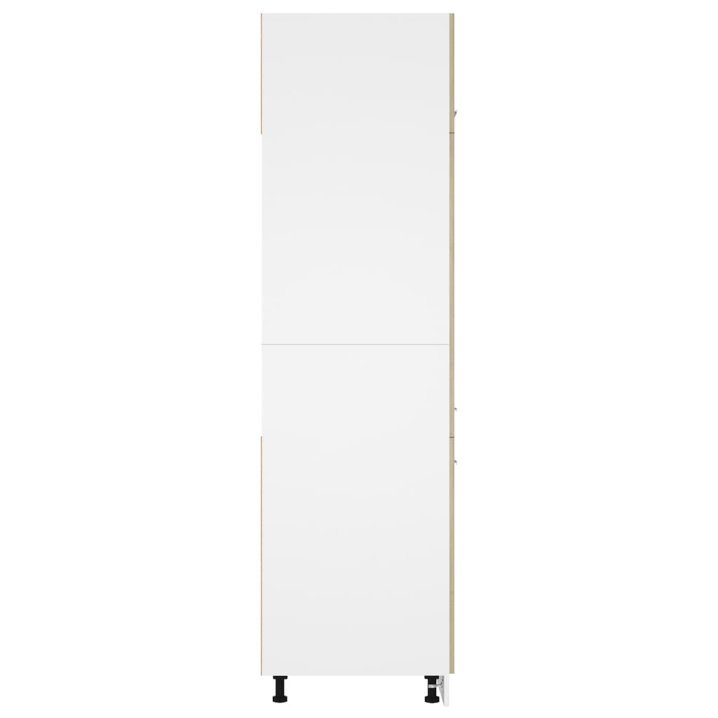 vidaXL Armoire de réfrigérateur Chêne sonoma 60x57x207 cm Aggloméré