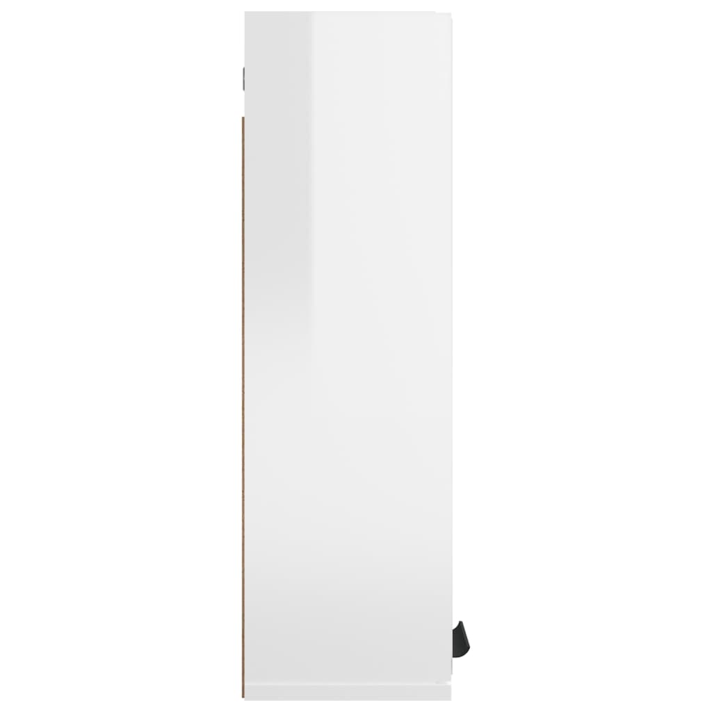 vidaXL Armoire à miroir de salle de bain Blanc brillant 64x20x67 cm