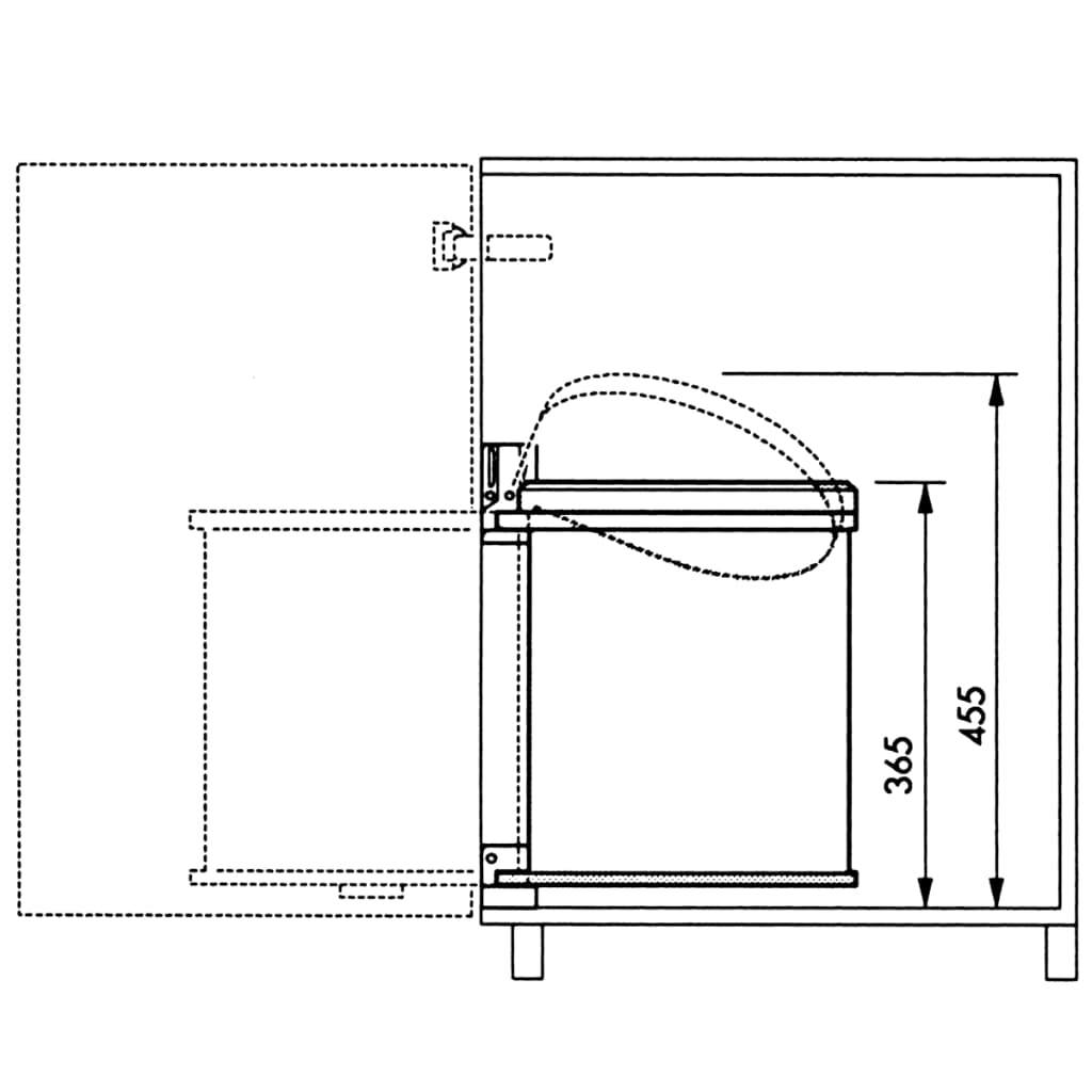 Hailo Poubelle Compact-Box Taille M 15 L Acier Inoxydable 3555-101