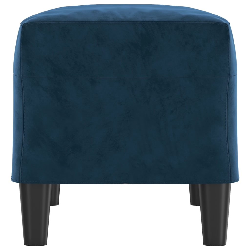 vidaXL Banc Bleu 70x35x41 cm Velours