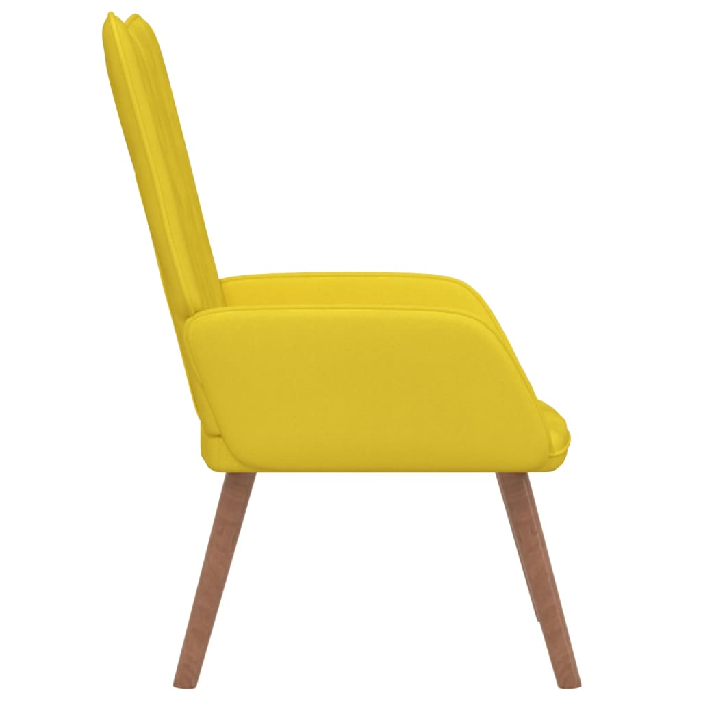 vidaXL Chaise de relaxation Jaune moutarde Velours