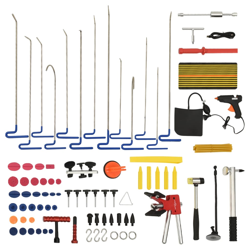 vidaXL Kit d'outils de débosselage sans peinture 80 pcs