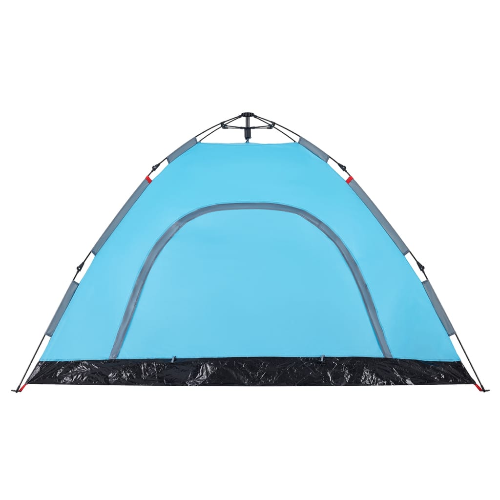 vidaXL Tente de camping 4 personnes bleu libération rapide