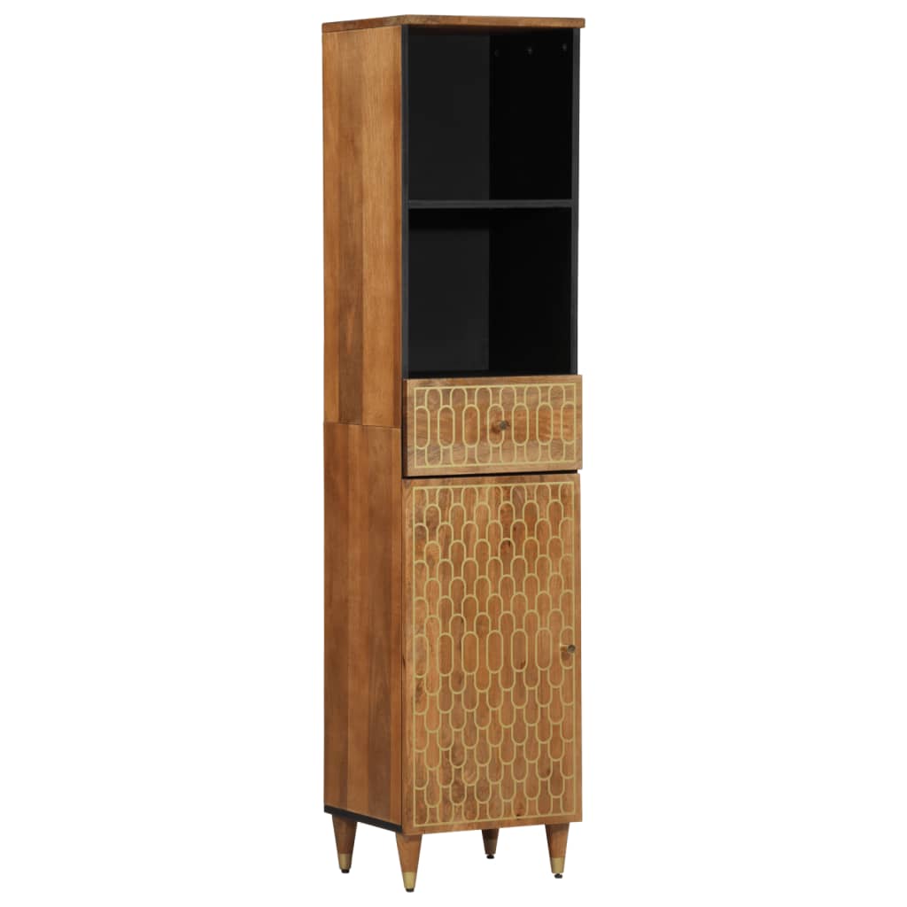 vidaXL Armoire de salle de bain 38x33x160 cm bois massif de manguier