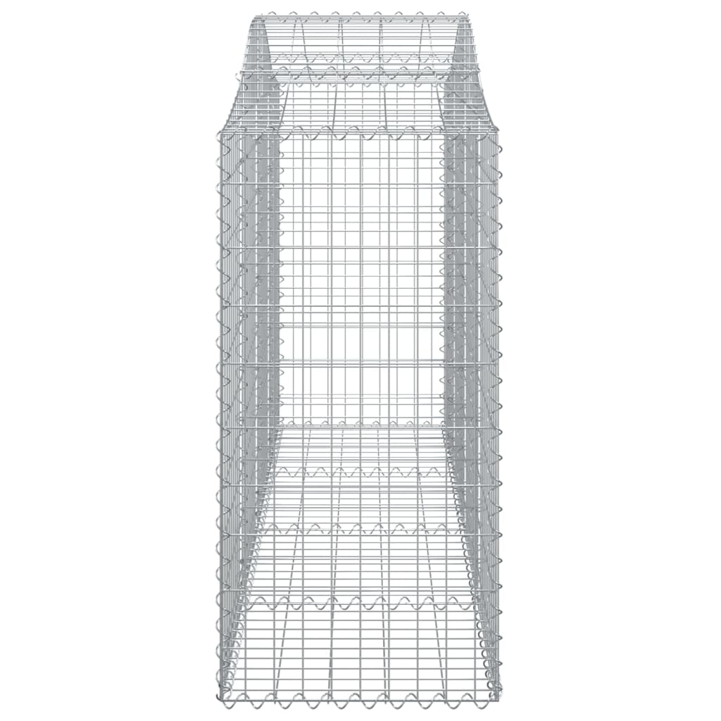 vidaXL Paniers à gabions arqués 6 pcs 200x50x100/120 cm fer galvanisé