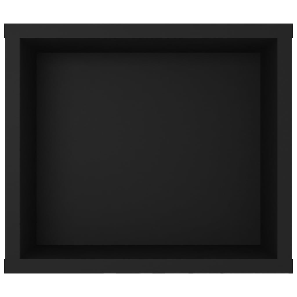 vidaXL Meuble TV suspendu Noir 100x30x26,5 cm Bois d’ingénierie