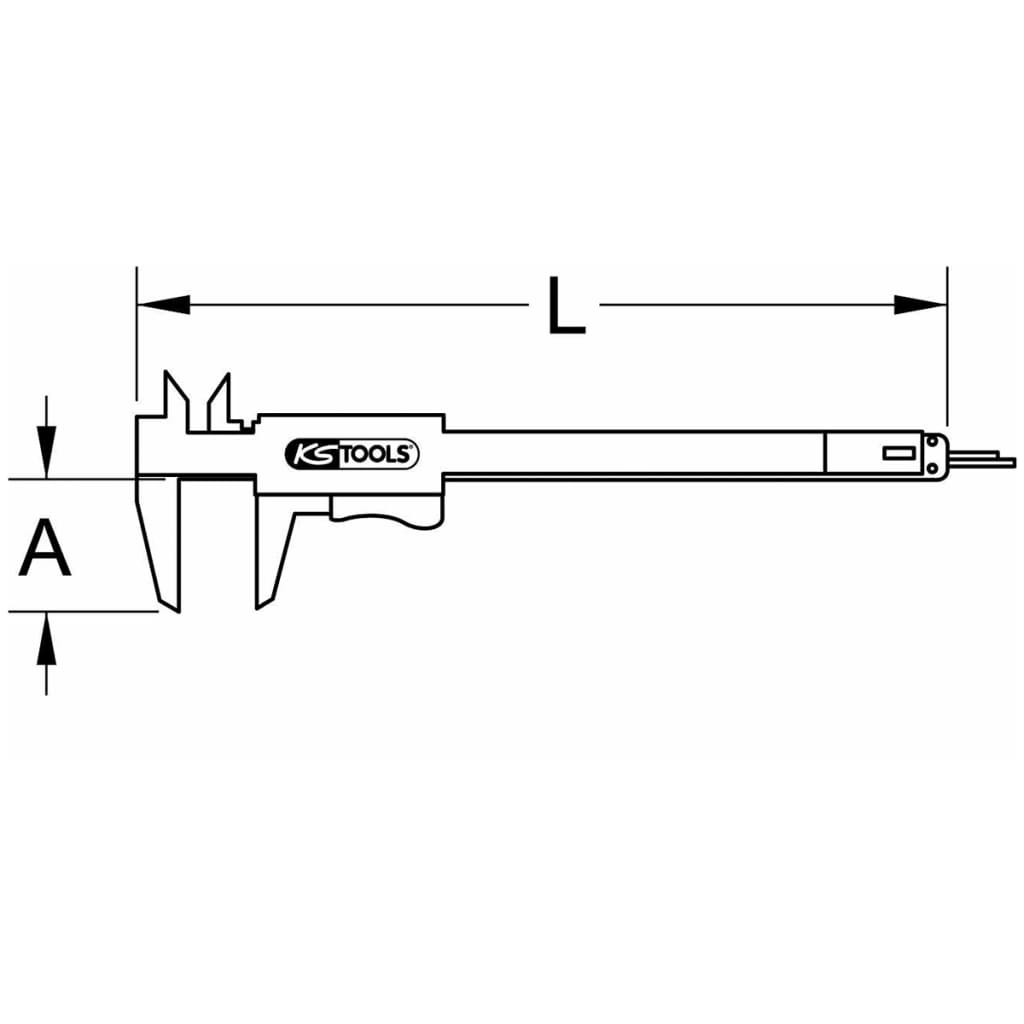 KS Tools Étrier de poche 0-150 mm 300.0510