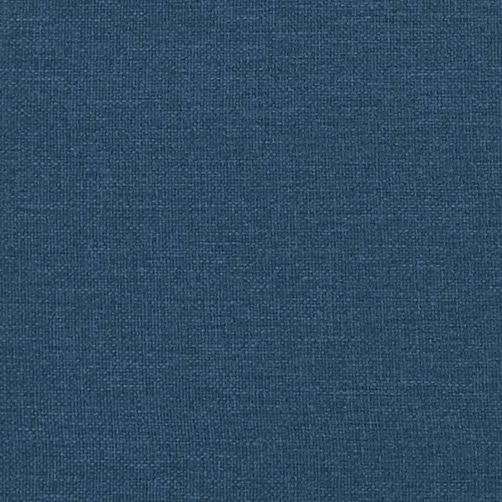 vidaXL Coussin de tête de lit bleu 180 cm tissu