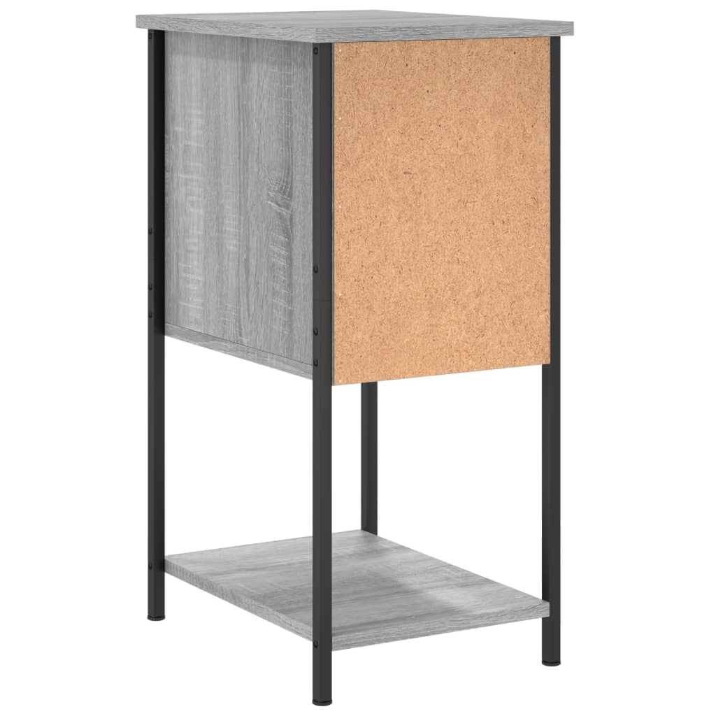 vidaXL Table de chevet sonoma gris 32x42x70 cm bois d'ingénierie