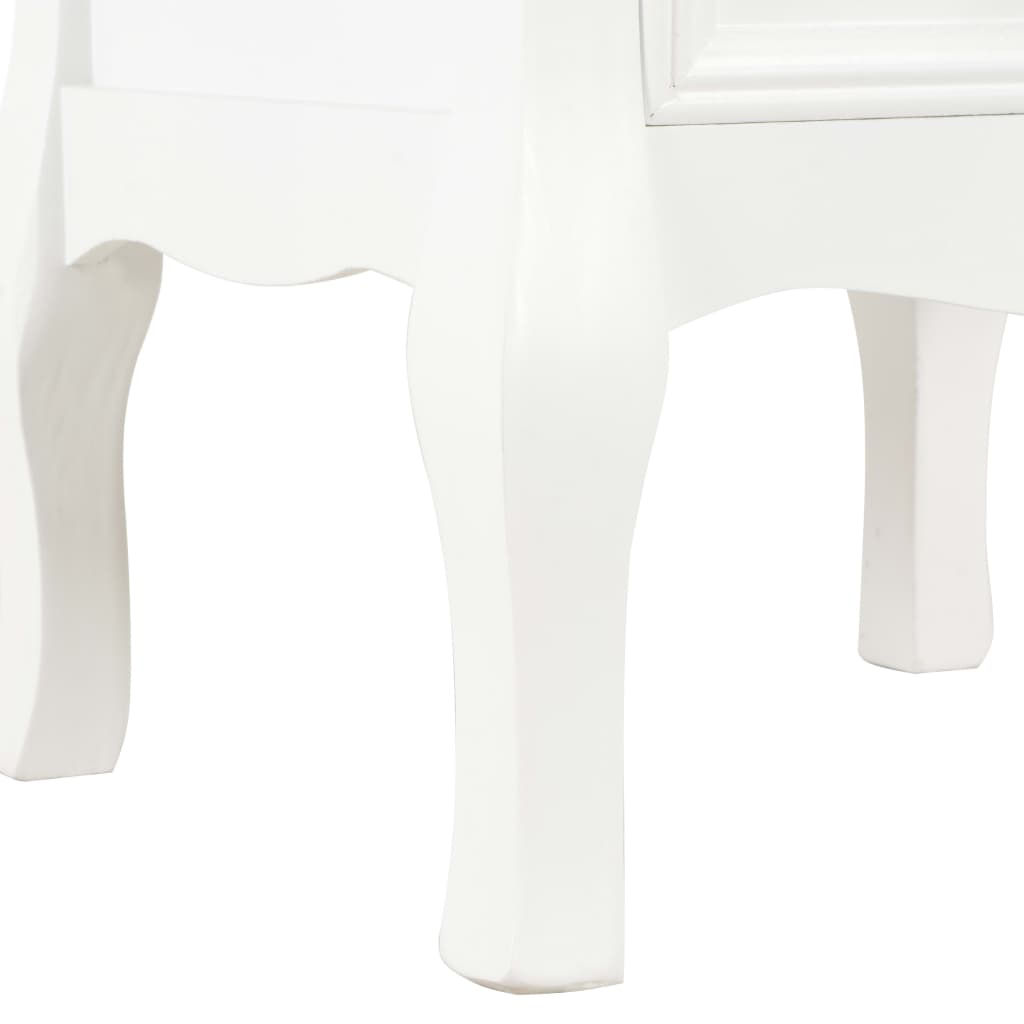vidaXL Tables de chevet 2 pcs blanc 35x30x49 cm MDF