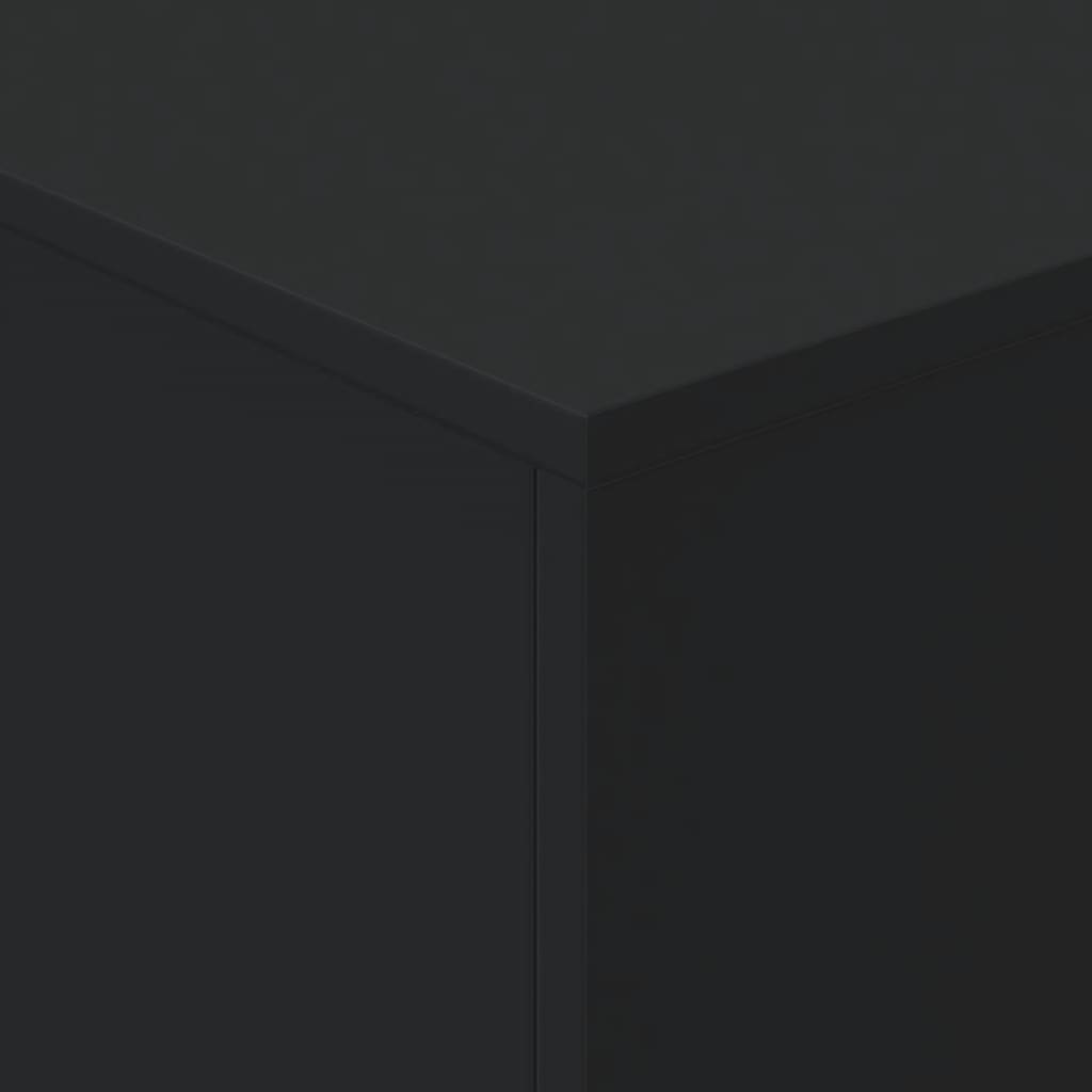 vidaXL Table basse avec lumières LED noir 90x50x40 cm