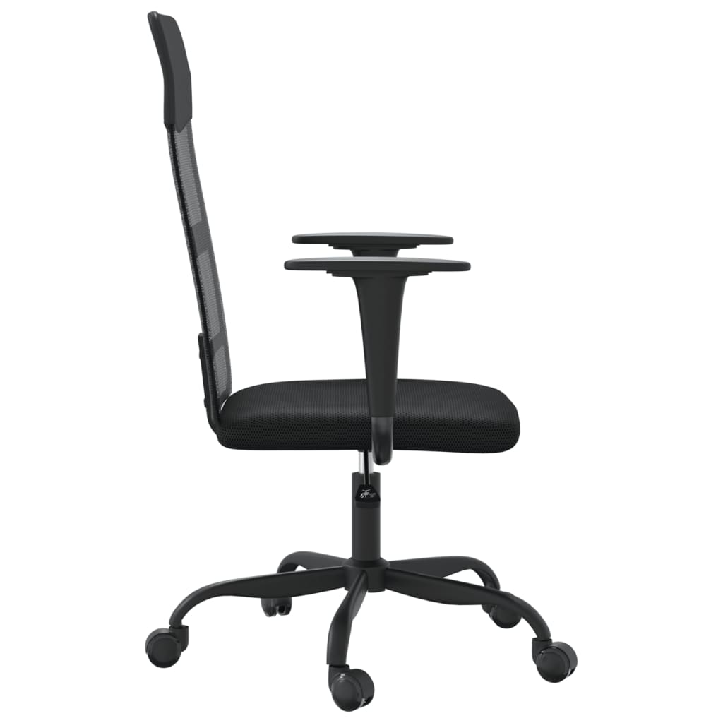 vidaXL Chaise de bureau réglable en hauteur noir