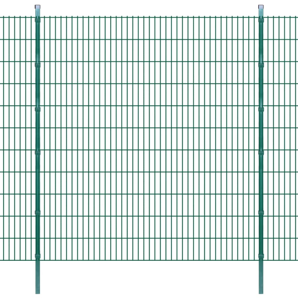 vidaXL Panneaux et poteaux de clôture 2D pour jardin 2008x2230 mm 24 m