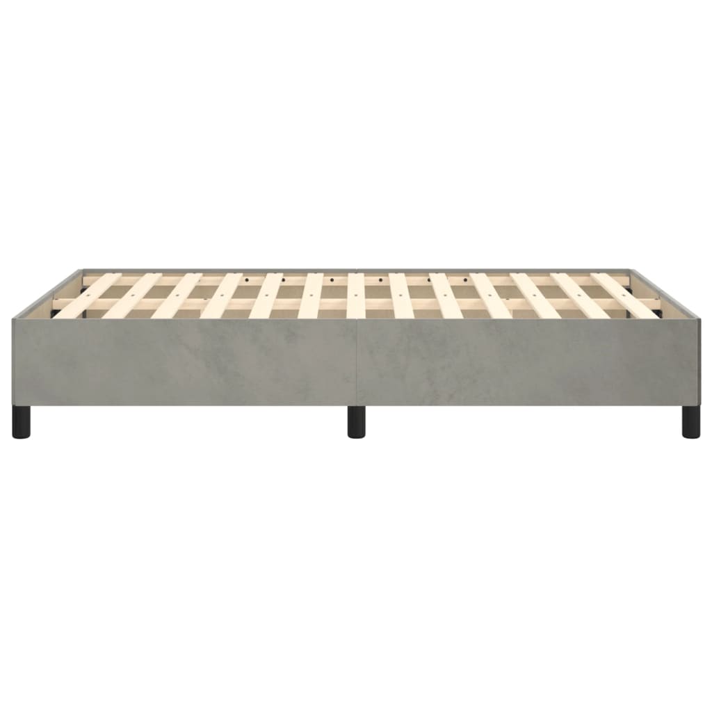 vidaXL Cadre de lit sans matelas gris clair 120x200 cm velours