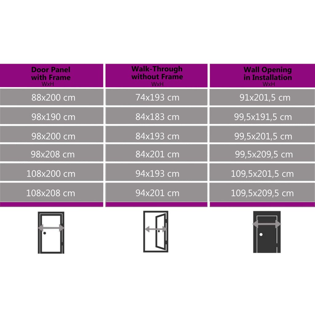 vidaXL Porte d'entrée anthracite 88x200 cm PVC