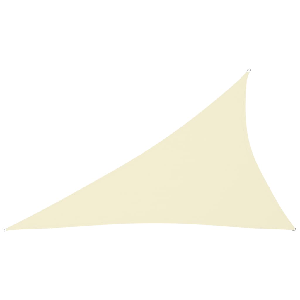 vidaXL Voile de parasol tissu oxford triangulaire 4x5x6,4 m crème