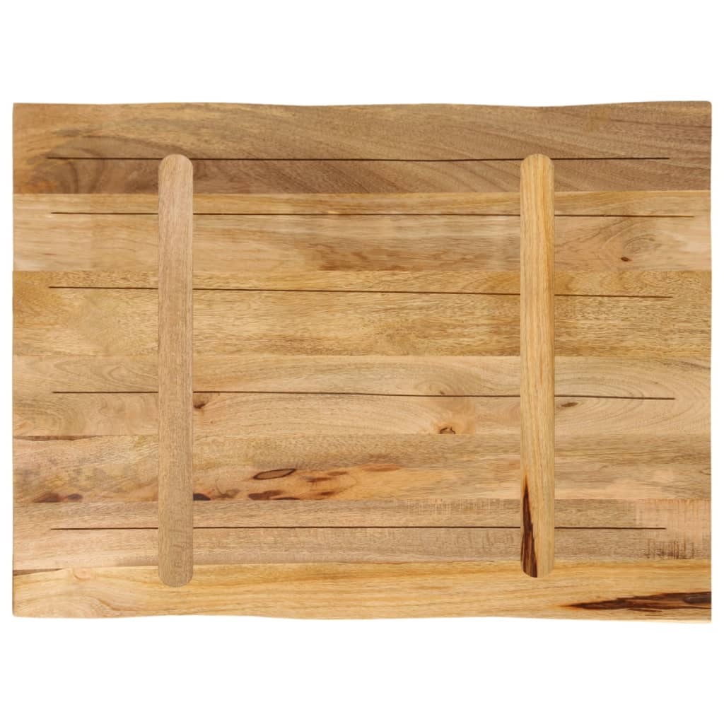 vidaXL Dessus de table bord vivant 70x60x2,5 cm bois de manguier brut