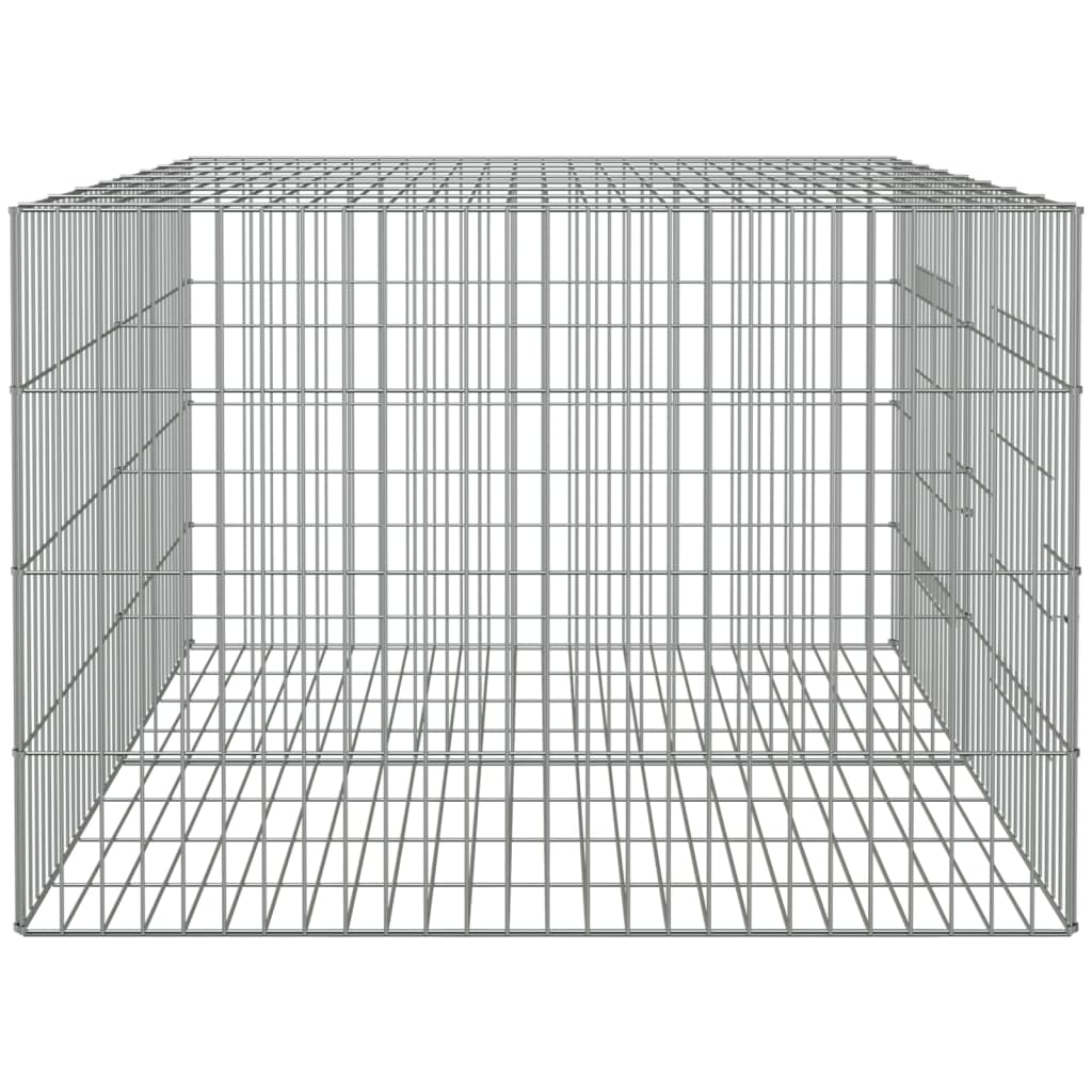 vidaXL Cage à lapin 2 panneaux 110x79x54 cm Fer galvanisé