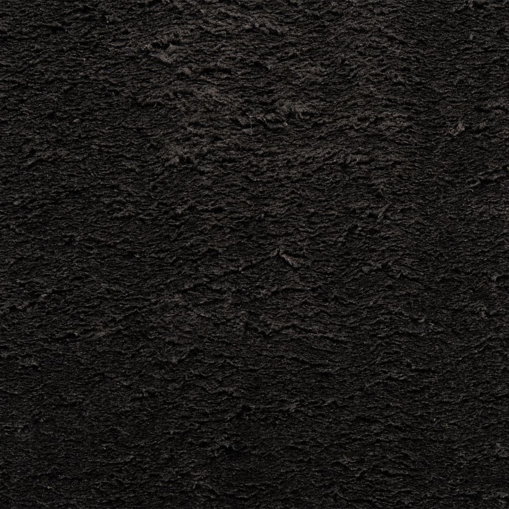 vidaXL Tapis HUARTE à poils courts doux et lavable noir 60x110 cm