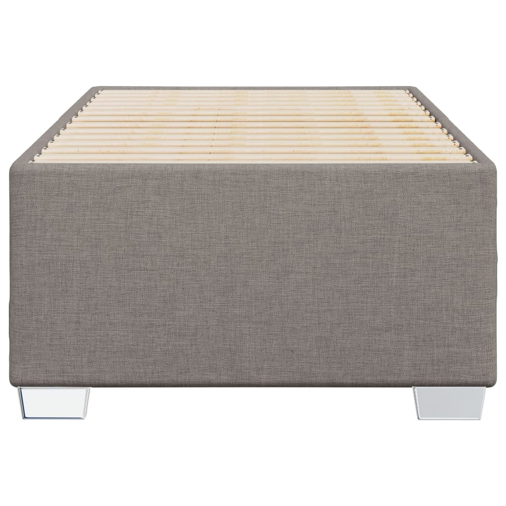 vidaXL Cadre de lit sans matelas taupe 90x190 cm tissu