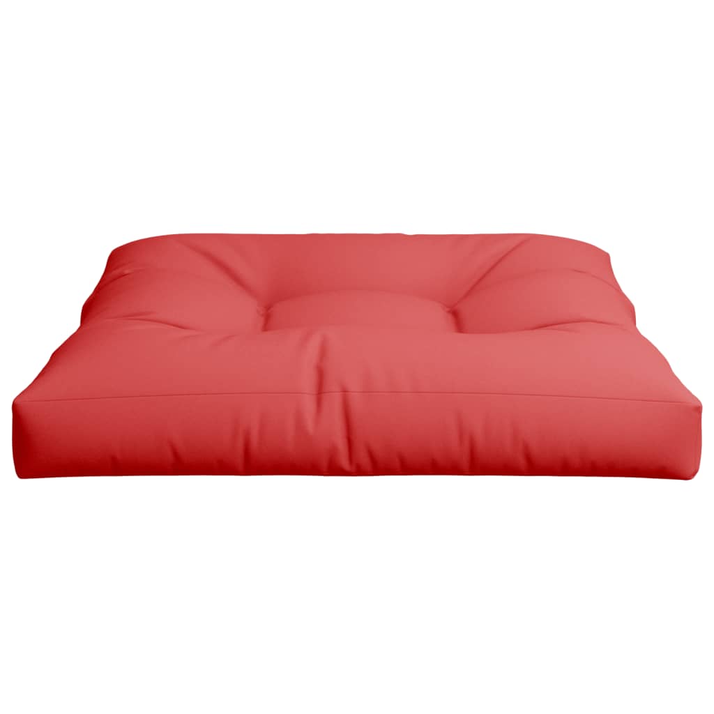 vidaXL Coussin de palette rouge 70x70x12 cm tissu