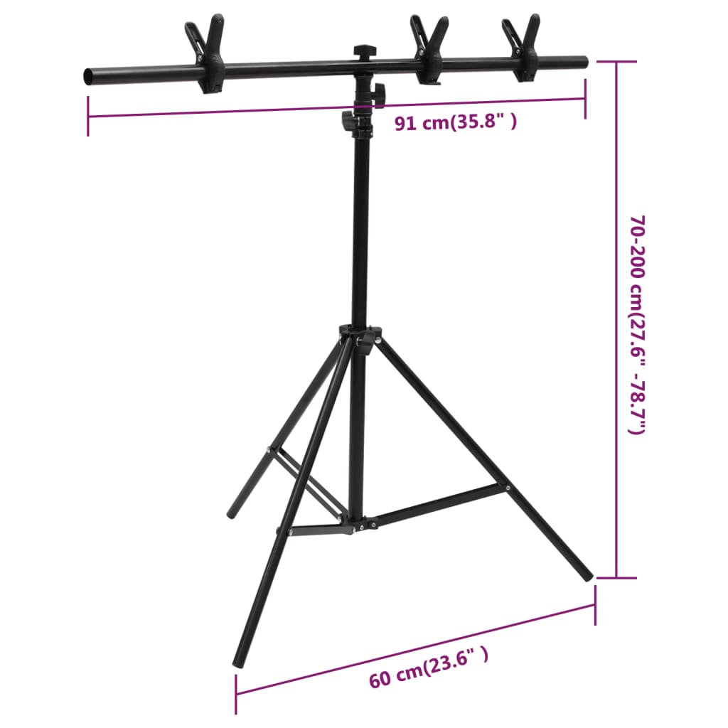 vidaXL Kit de studio photo avec éclairage toile de fond et réflecteur