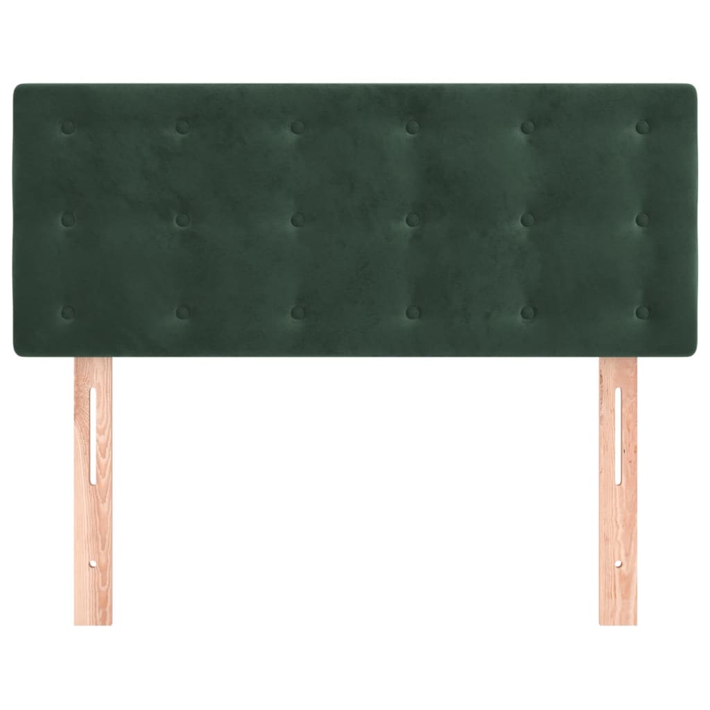 vidaXL Tête de lit Vert foncé 100x5x78/88 cm Velours