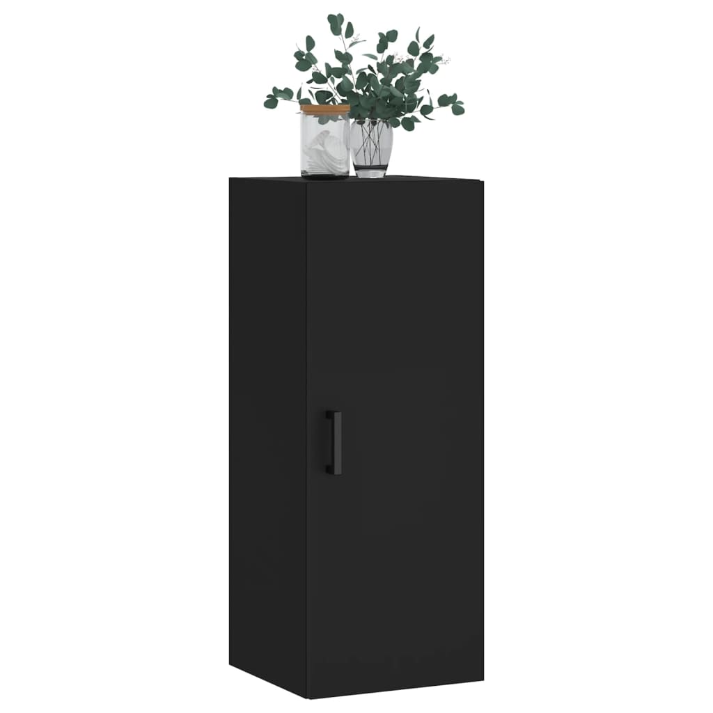 vidaXL Armoire murale noir 34,5x34x90 cm