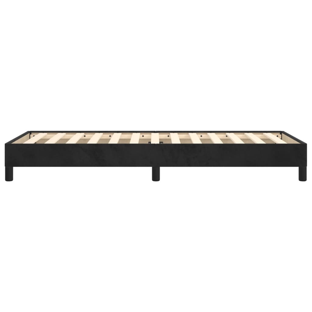 vidaXL Cadre de lit sans matelas noir 80x200 cm velours