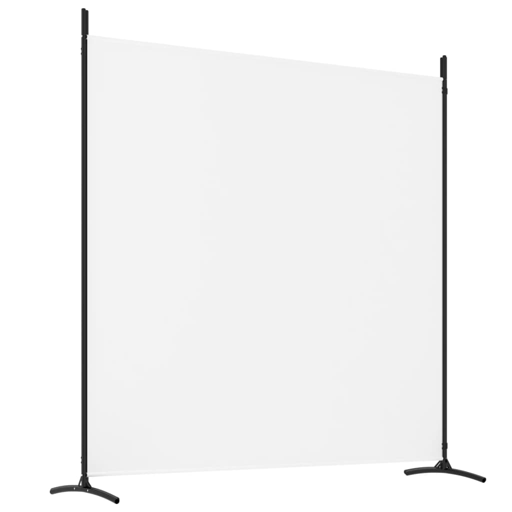 vidaXL Cloison de séparation 4 panneaux Blanc 698x180 cm Tissu