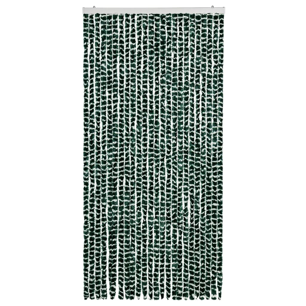 vidaXL Moustiquaire Vert et blanc 100x220 cm Chenille