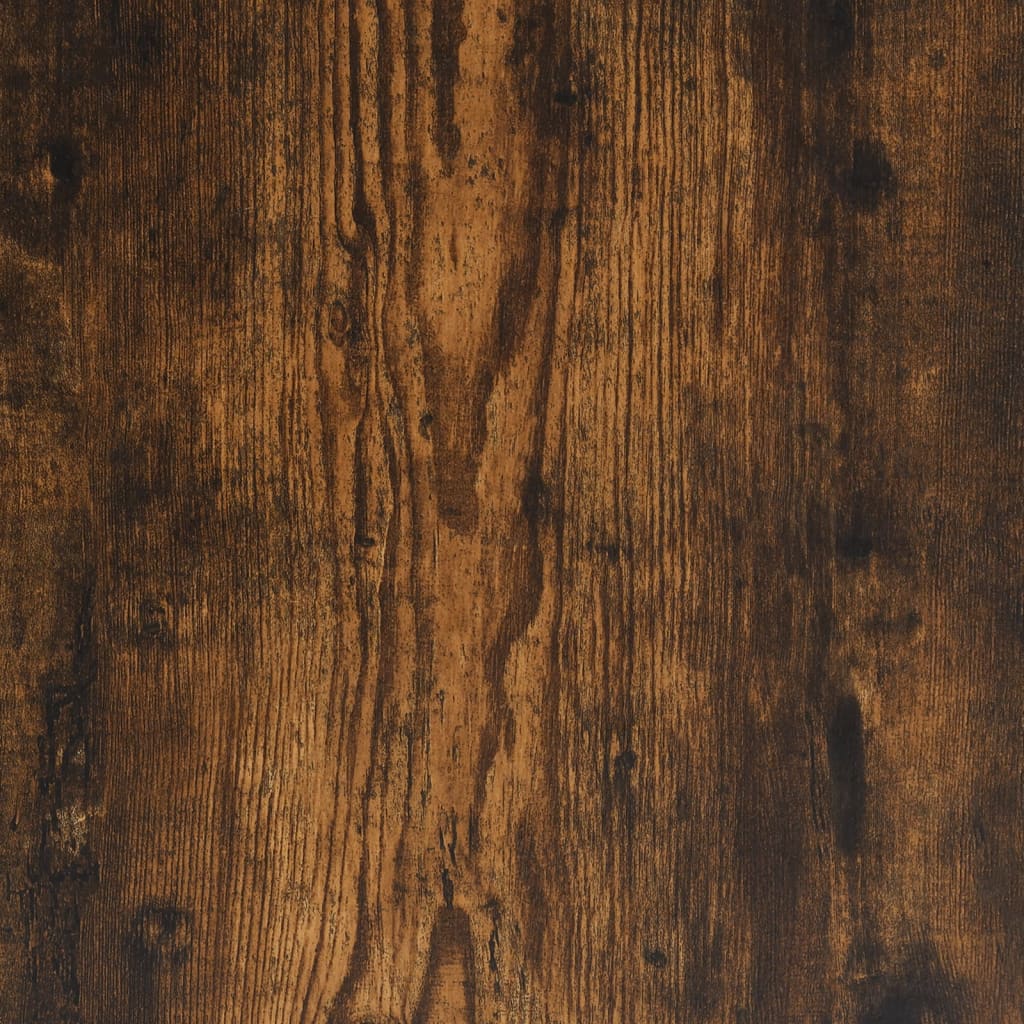 vidaXL Meuble d'évier chêne fumé 80x33x60 cm bois d'ingénierie