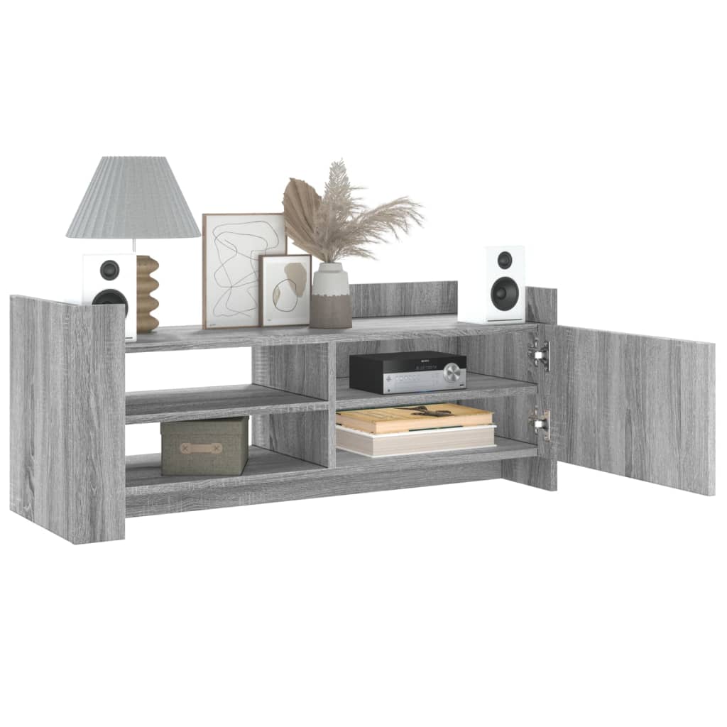 vidaXL Meuble TV Sonoma gris 100x35x40 cm Bois d'ingénierie