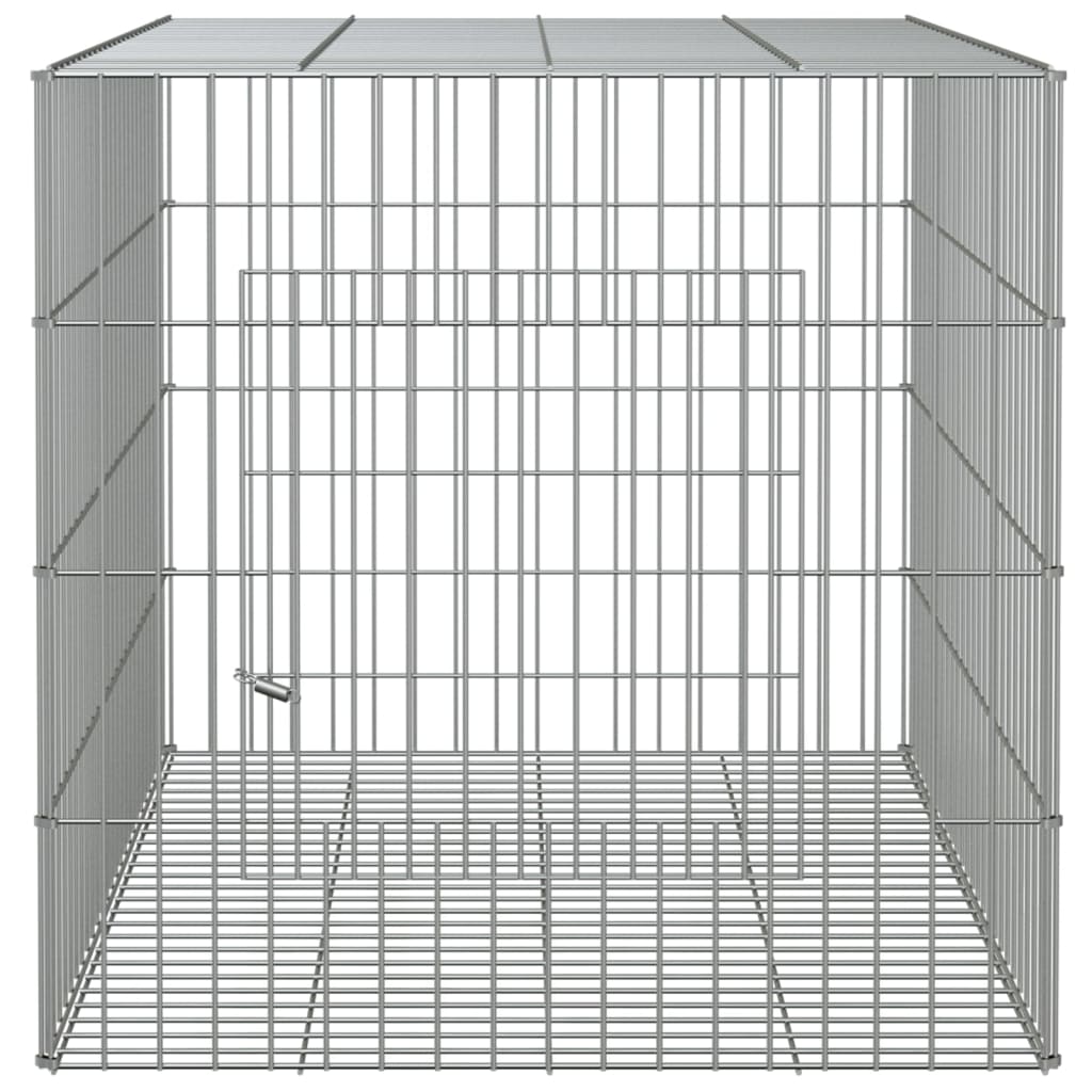vidaXL Cage à lapin 78x54x54 cm Fer galvanisé