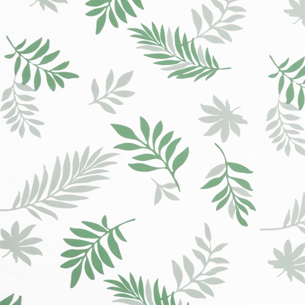vidaXL Coussins de banc de jardin lot de 2 motif de feuilles tissu