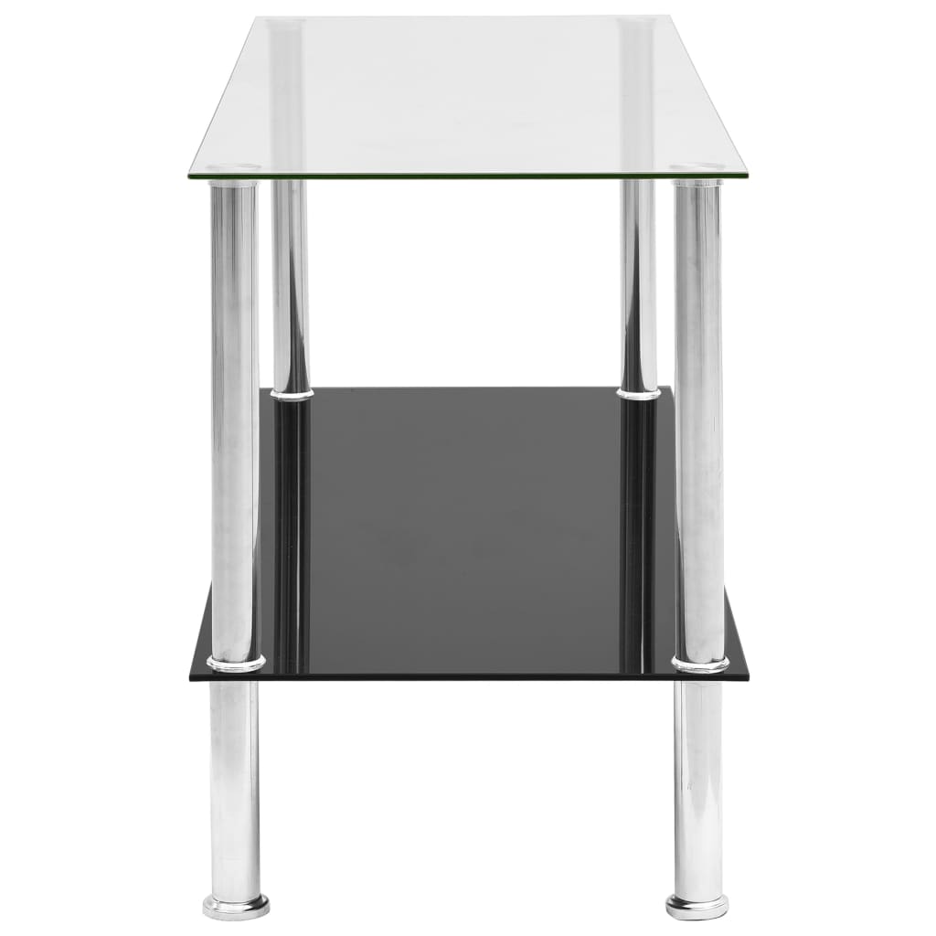 vidaXL Table basse Transparent 110x43x60 cm Verre trempé