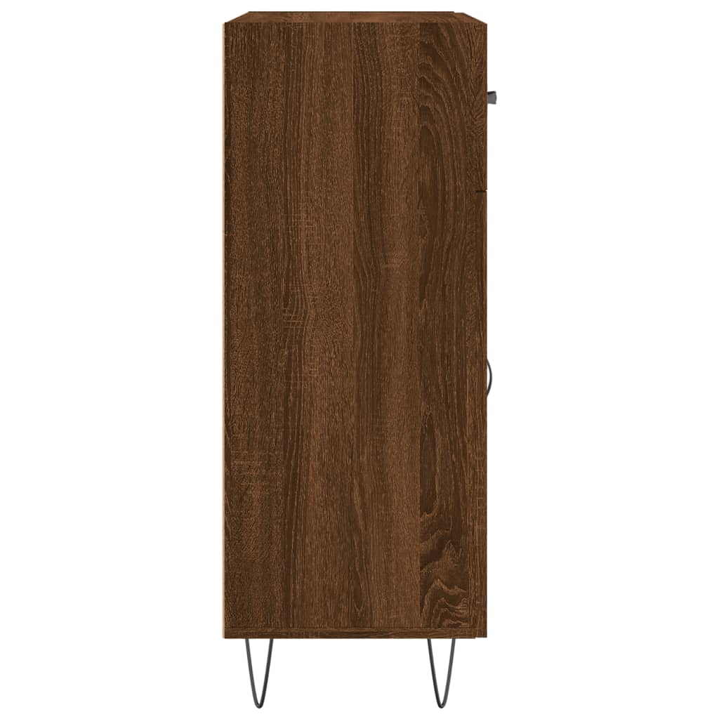 vidaXL Buffet chêne marron 69,5x34x90 cm bois d'ingénierie