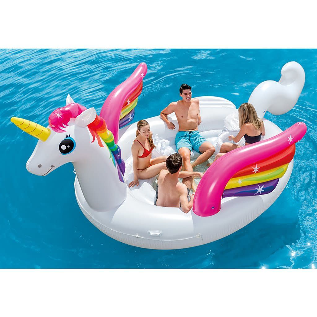 Intex Flotteur pour piscine Unicorn Party Island 57266EU